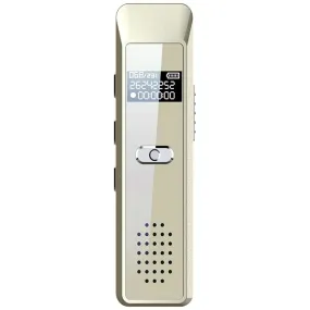 Dictaphone Portable Écran OLED 4GB Enregistreur Vocal Or